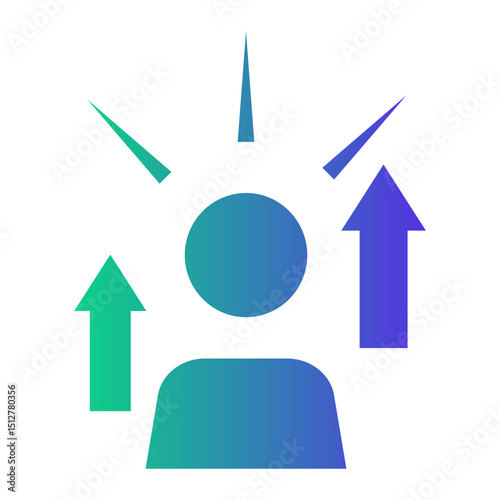 self improvement Gradient icon