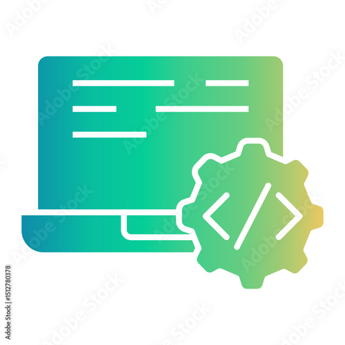 back end Gradient icon