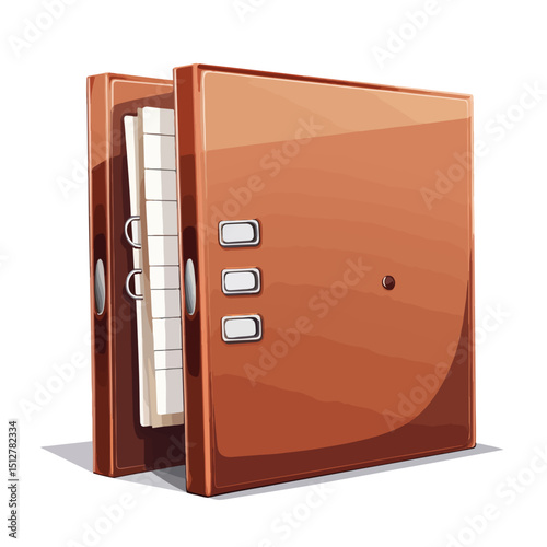 Professional Folder Vector Illustration for Organized Office Document Management