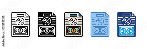 Tax Refund Icon Element For Design
