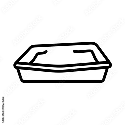 ミニマリストのペット用トイレアイコン PNG
