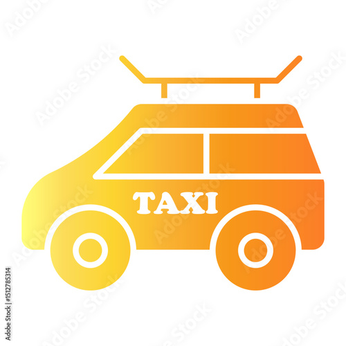 taxi Gradient icon