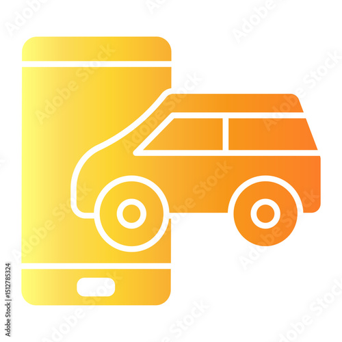taxi app Gradient icon