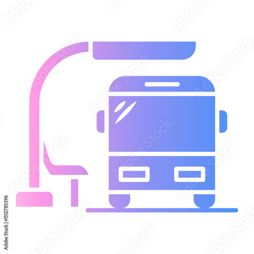 bust stop Gradient icon