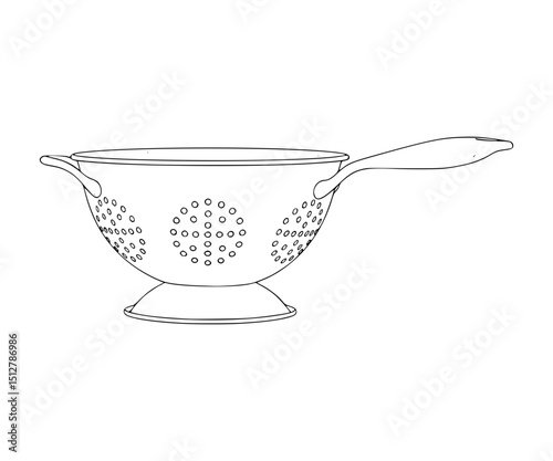 Colander Line Art