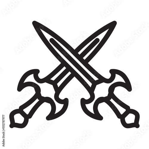 swords Line Icon