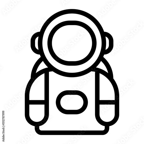 astronaut Line Icon