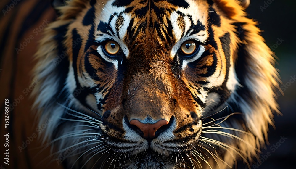 Fototapeta premium Close-up tiger face (1)