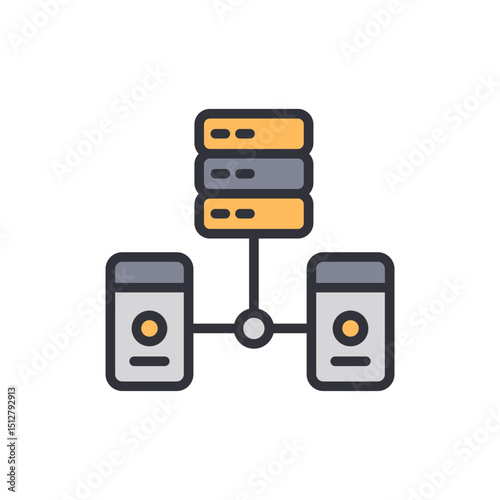 Decentralized Network Topology Representing Data Servers Connection