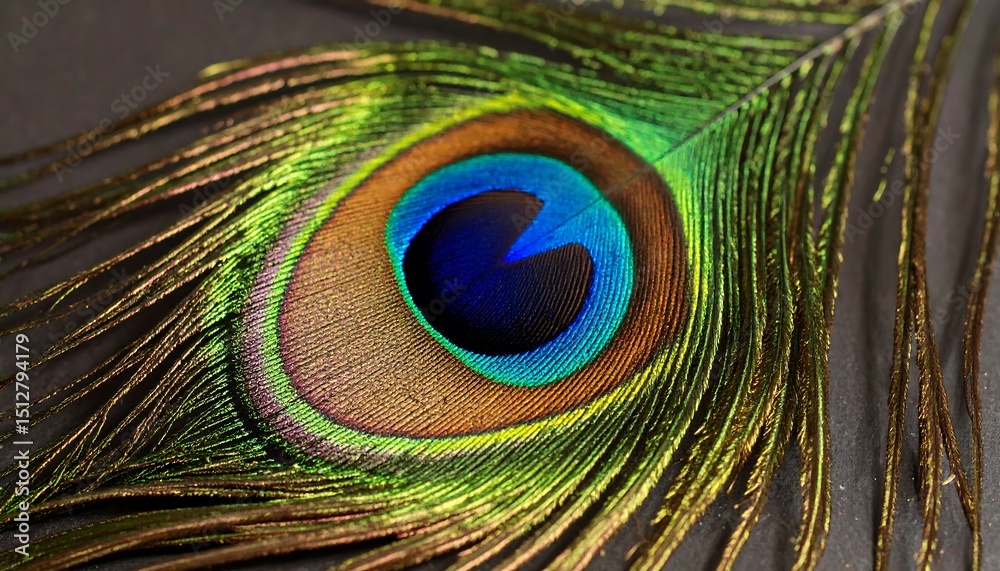Obraz premium Close-up peacock feather