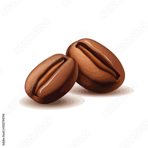 Professional Vector Illustration of Coffee Brown Bean Icon Isolated on White Background