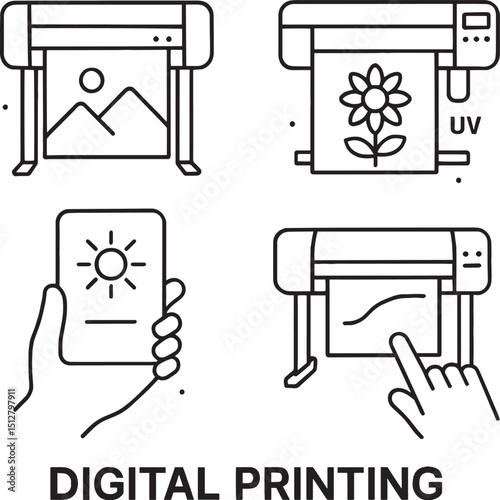 Set of Digital Printing Service