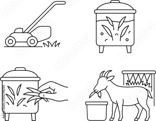 Set of Organic animal feed