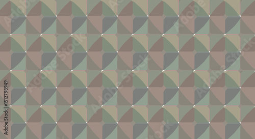 Abstract pastel geometric pattern in muted colors on textured background  