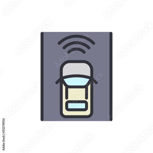 Conceptual Illustration Of A Smart Vehicle With Wireless Connectivity