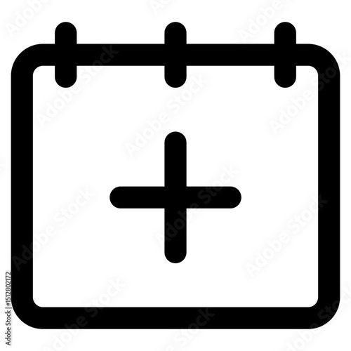 Add Agenda - Outline Calendar Icon Minimalist 