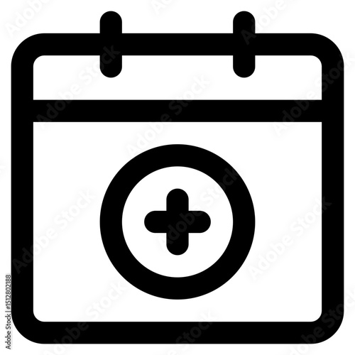 Add Agenda - Outline Calendar Icon Minimalist 