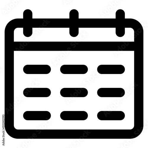 Calendar - Outline Calendar Icon Minimalist 