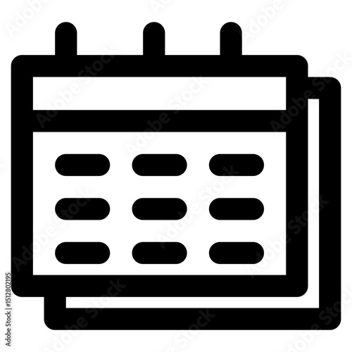 Calendar - Outline Calendar Icon Minimalist 