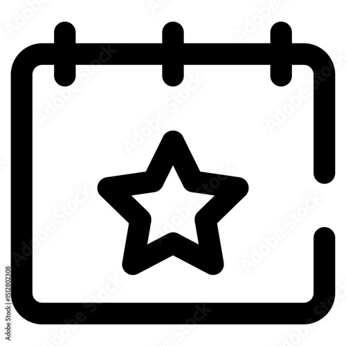 favorite date - Outline Calendar Icon Minimalist 