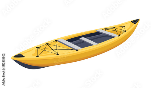 Yellow Recreational Kayak Ready for Adventure