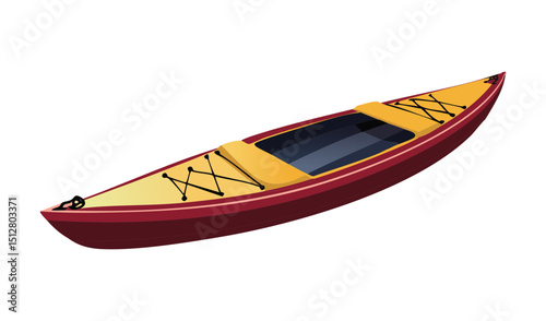 Sleek Red Kayak for Water Exploration