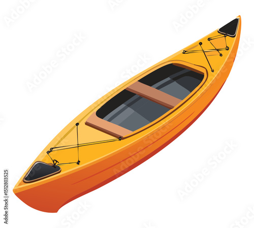 Yellow Canoe Top View