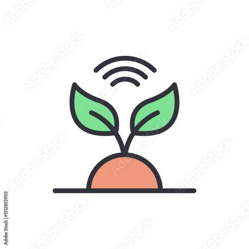 Smart Farming Concept Illustrating Technology For Sustainable Agriculture