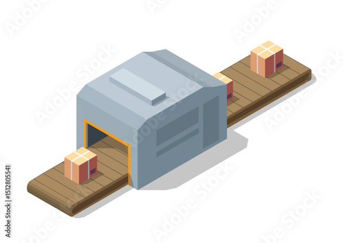 Industrial production line packaging  goods