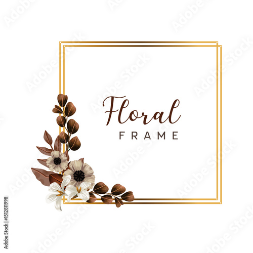 flowers border corner decorated tages templates
