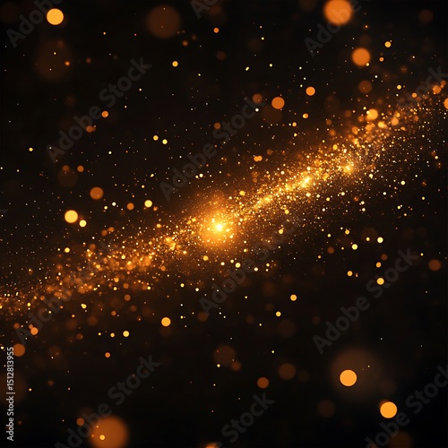 Golden cosmic dust