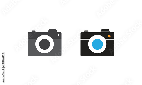 Camera Flat Icon Design. Capture design perfection with style and simplicity