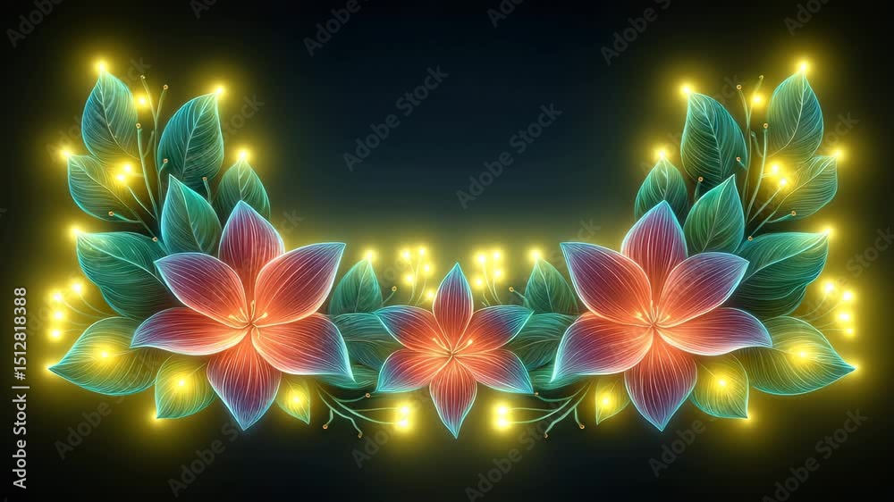 Wreath sparkle edge, animated festive light frame loop celebrates Christmas cheer, wreath lights bring animated festive light frame loop warmth, classic holiday charm fills animated festive light 