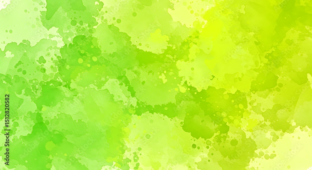 Abstract Green Watercolor Background Texture - Bright Vibrant Paint Splashes, Gradients, and Washes Abstract Green Watercolor Background Texture - Bright Vibrant Paint Splashes, Gradients, and Washes