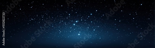 Wallpaper Mural Dark Night Sky With Glowing Stars Torontodigital.ca