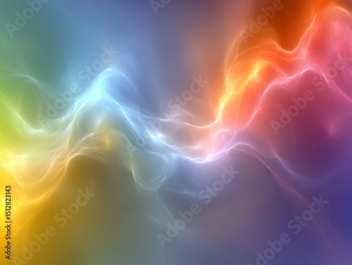 Abstract vibrant colored wavy pattern