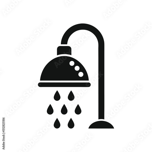 shower down silhouette icon.eps