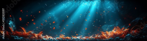 Autumnal Underwater Scene