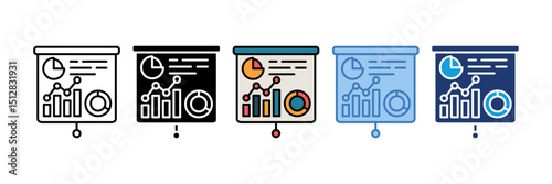 Project Presentation Icon Element For Design