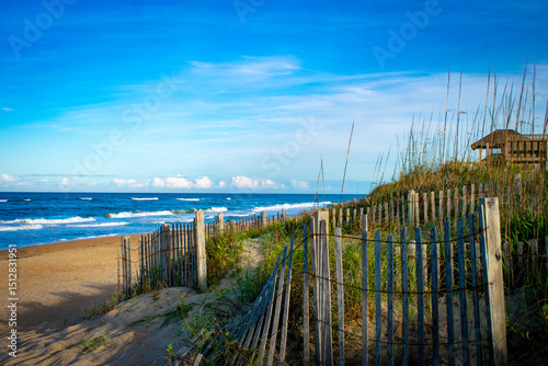 Fotografie blue sky, blue waters, Outer Banks NC
