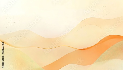 Abstract Golden Wave Background