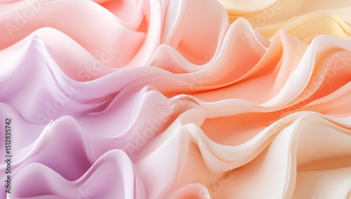 Colorful Pastel Frosting Texture On Cake