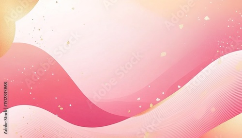 Abstract Pink And Gold Background Design