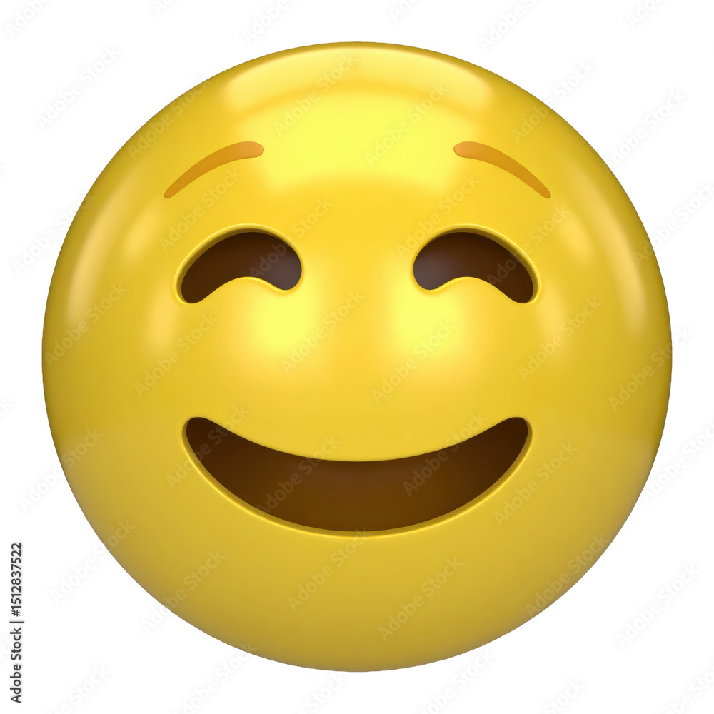 Fototapeta premium Realistic 3D thumbnail emoji PNG