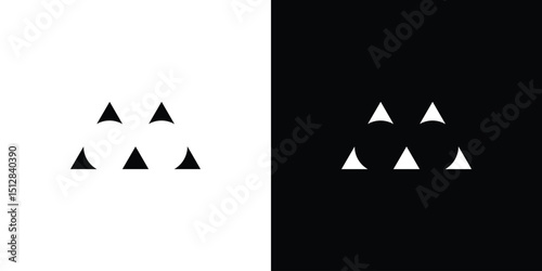 Simple and unique M initials logo design