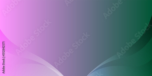 Colorful abstract background with smooth wave shapes, gradient blend from pink to green, modern and minimal design.