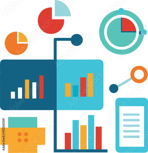 Data Security Shield and Encryption Technology, Startup Team Brainstorming AI and Cloud Tech, Chatbot and AI Assistant Interaction Silhouette Illustration