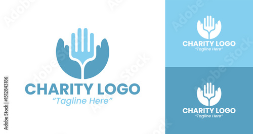 Heartwarming Charity Logo Designs Featuring Helping Hands for NGOs