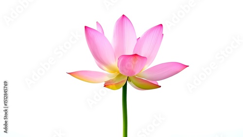 Pink Lotus Flower  A Stunning Close-Up Image of a Delicate Aquatic Bloom