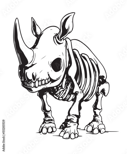 Rhino_Skeleton_Simple_Cartoon_Design